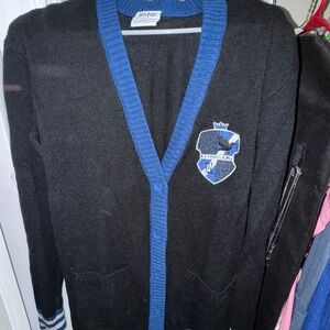 Harry Potter Blue Ravenclaw House Open Front Cardigan M